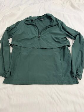 New Balance Women's Forest Green Half-Zip Pullover Jacket
